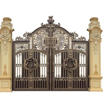 Cast aluminum fence door