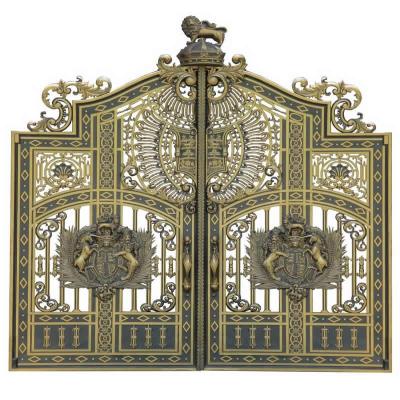 Cast aluminum fence door