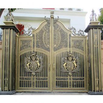 Cast aluminum garden gate