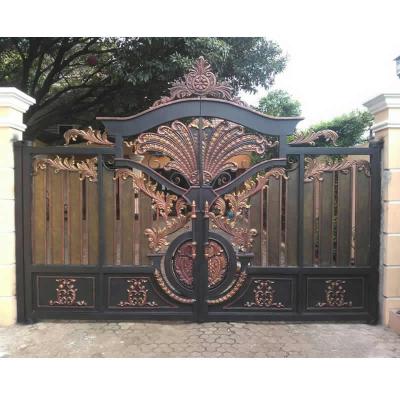 1Cast aluminum garden gate