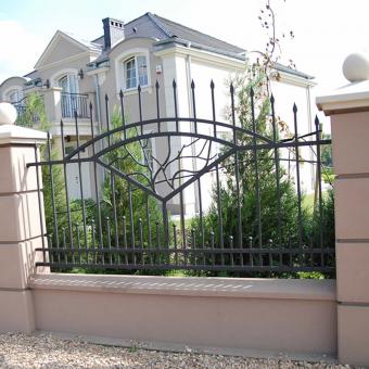 Custom iron fence