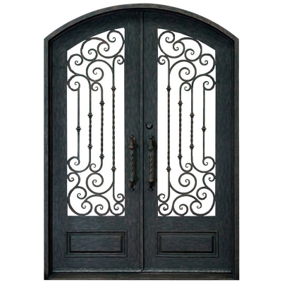 decorative wrought iron entry doors