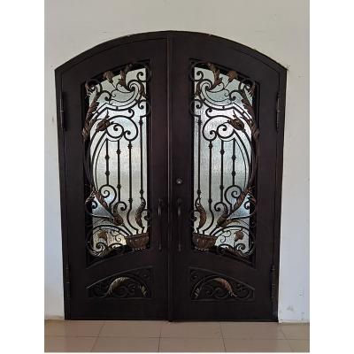 High-end quality double glazing and wrought iron front door