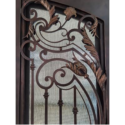 High-end quality double glazing and wrought iron front door