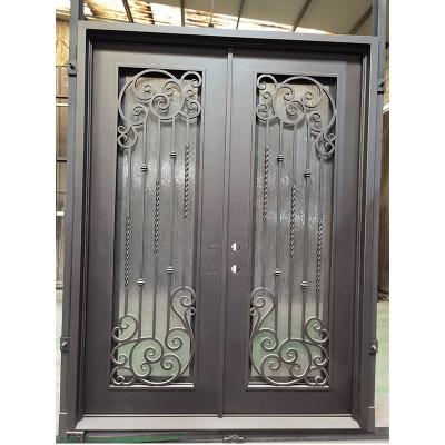 New open and exterior position wrought iron doors