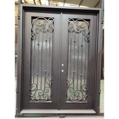 New open and exterior position wrought iron doors