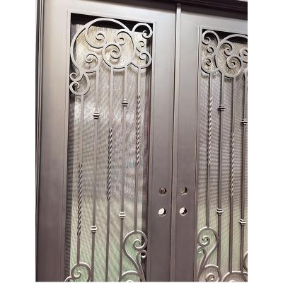 New open and exterior position wrought iron doors