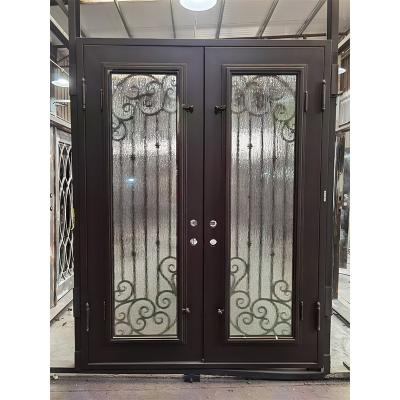 New open and exterior position wrought iron doors