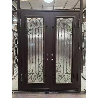 New open and exterior position wrought iron doors