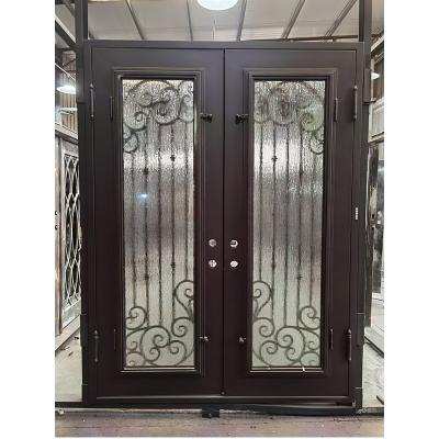 New open and exterior position wrought iron doors