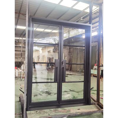 Support Customization Wrought Iron Sliding Door Design French Iron Door Iron Sheet Doors