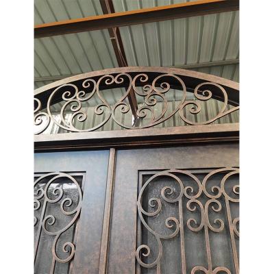 Retro dual entrance iron door