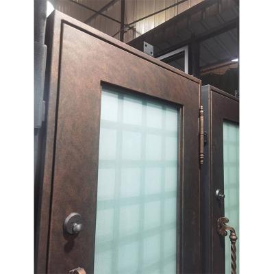 Good quality simple square modern style iron door