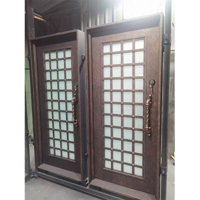 Good quality simple square modern style iron door