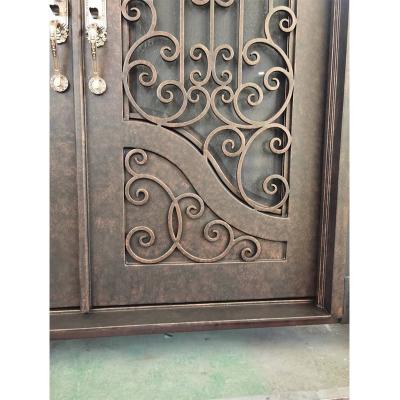 Retro dual entrance iron door