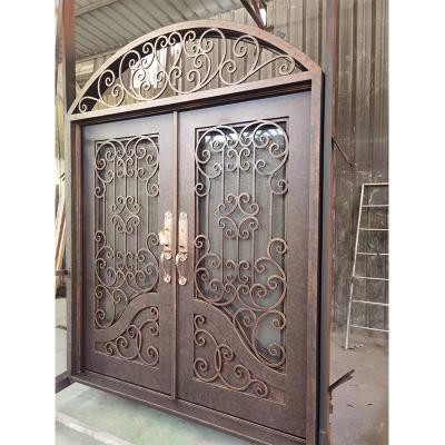 Retro dual entrance iron door