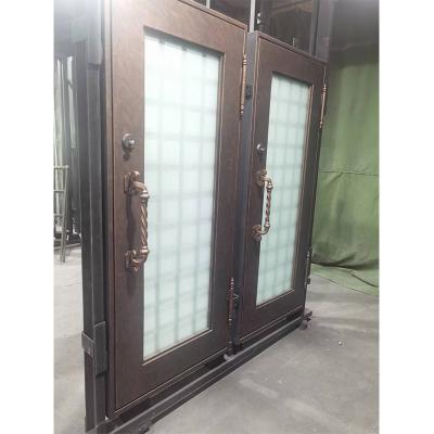 Good quality simple square modern style iron door