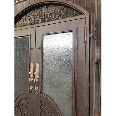 Retro dual entrance iron door