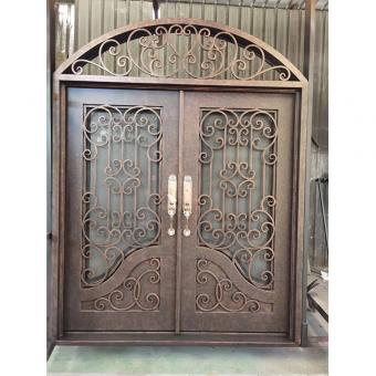 Retro dual entrance iron door