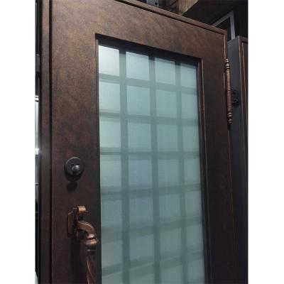 Good quality simple square modern style iron door