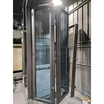 Mesh Design Wrought Iron Entry Door