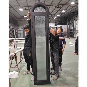 Elegant Single-Panel Wrought Iron Windows
