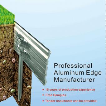 Bendable garden Black aluminum edging isolation -8' x 1/8” x 4”